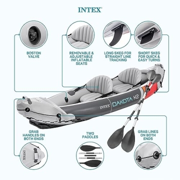 Intex Dakota K2 Inflatable Kayak for Family Fun