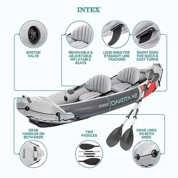 Intex Dakota K2 Inflatable Kayak for Family Fun