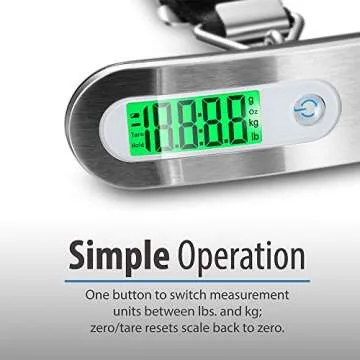 Fosmon Accurate Portable Luggage Scale for Travelers