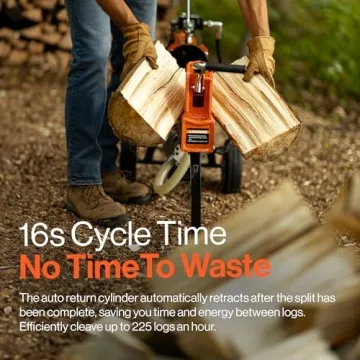 SuperHandy 14-Ton Electric Log Splitter for Efficient Splitting
