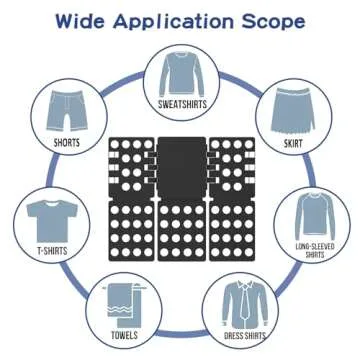 T Shirt Folding Board Shirts Clothes Folder Durable Plastic Laundry Boards,10.23 * 7.88 * 1.18 inches Black