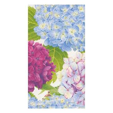 Caspari Hydrangea Paper Towel Napkins - Set of 60