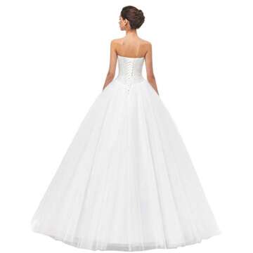 Stunning Likedpage Women’s Wedding Dress - Ball Gown Elegance