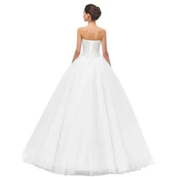 Stunning Likedpage Women’s Wedding Dress - Ball Gown Elegance