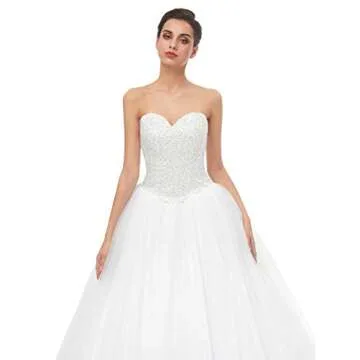 Stunning Likedpage Women’s Wedding Dress - Ball Gown Elegance