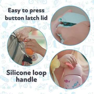 Nuby Thirsty Kids No Spill Stainless Steel Cup - 14 Oz