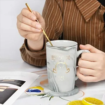 Best Cat Dad Ever Coffee Mug Gift for Cat Lovers