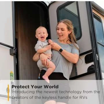 RVLock Trek Keyless Entry Handle - Bluetooth, USB-C Rechargeable, 5-Button Key Fob and Keypad