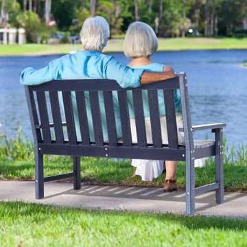 YITAHOME Garden Bench - All Weather & Stylish Outdoor Seat