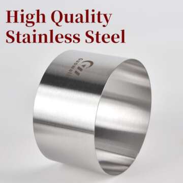 Guowall Cake Rings: Durable Stainless Steel Baking Molds