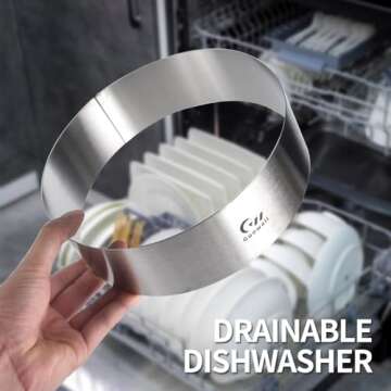 Guowall Cake Rings: Durable Stainless Steel Baking Molds