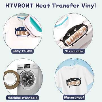 HTVRONT Skin Tone HTV Vinyl Heat Transfer Vinyl Bundle-13 Pack Brown HTV Sheets 10 Assorted Colors Iron on Vinyl with Teflon Sheet