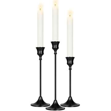 Elegant Black Candlestick Holders for Any Occasion