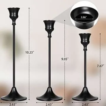 Elegant Black Candlestick Holders for Any Occasion