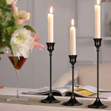 Elegant Black Candlestick Holders for Any Occasion
