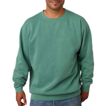Comfort Colors Adult Crew-Neck Blended Sweatshirt (Light Green PgmDye) (3X-Large)