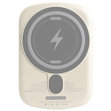 Casely MagSafe Power Pod 5000mAh Off-White Nude Battery Pack