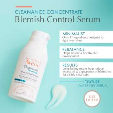 Avène Cleanance Concentrate Blemish Control Serum, 1 Fl Oz - Clear Skin Within 7 Days!