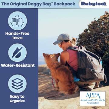 Shop Rubyloo Doggy Backpack – Ideal Dog Travel Essentials
