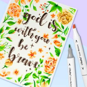 Ohuhu Dual Tip Markers: 60 Colors for Creative Expression