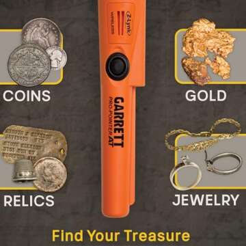 Garrett Pro-Pointer at Z-Lynk - Metal Detector Pinpointer Waterproof - Waterproof Pinpointing Metal Detector, 11.5kHz