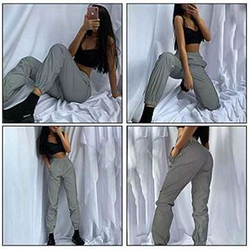 RARITYUS Reflective Pants for Men Women - Perfect for Parties