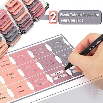 Mr. Pen Bible Tabs with Highlighters and Pens Set