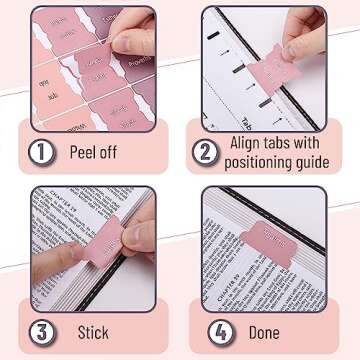 Mr. Pen Bible Tabs with Highlighters and Pens Set