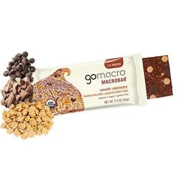 GoMacro Vegan Protein Bars - Organic Double Chocolate Delight