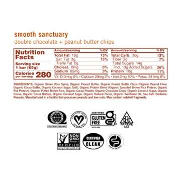 GoMacro Vegan Protein Bars - Organic Double Chocolate Delight