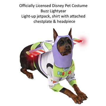 Rubies Disney Toy Story Pet Costume, Buzz Lightyear, XXX-Large for Themed Parties and Halloween
