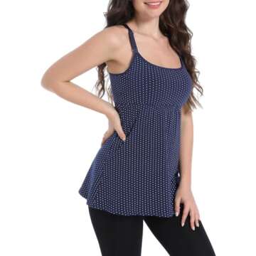 SUIEK Nursing Tank Top for Maternity & Breastfeeding