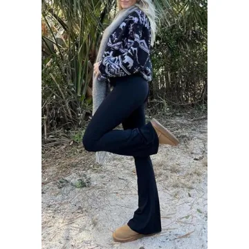 High Waisted Flare Leggings with Tummy Control