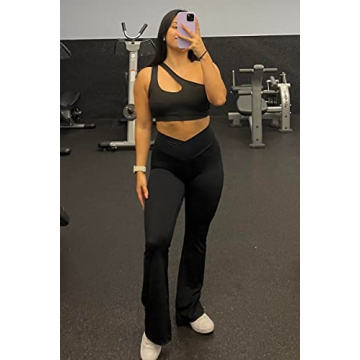 High Waisted Flare Leggings with Tummy Control