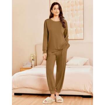 Ekouaer Women's Jogger Lounge Set for Cozy Days