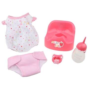 JC Toys Missy Kissy Kiss & Care Nursery | Drink & Wet Interactive Doll Gift Set