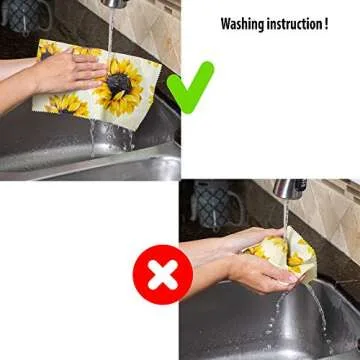 Reusable Beeswax Food Wrap Assorted 3 Pack, Eco Friendly Biodegradable Food Wraps, Sustainable Plastic Free Storage - 1 Large, 1 Medium, 1 Small