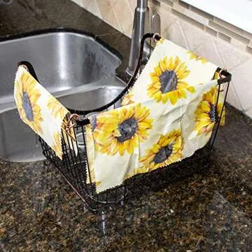 Reusable Beeswax Food Wrap Assorted 3 Pack, Eco Friendly Biodegradable Food Wraps, Sustainable Plastic Free Storage - 1 Large, 1 Medium, 1 Small