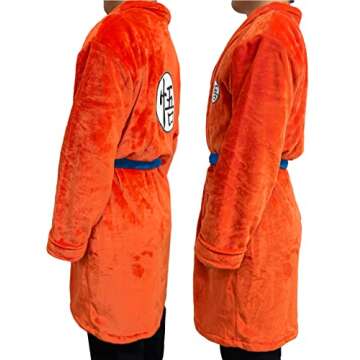 Lopbraa Bathrobe for Mens Adult Soft Plush Long Bathrobes