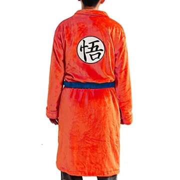 Lopbraa Bathrobe for Mens Adult Soft Plush Long Bathrobes