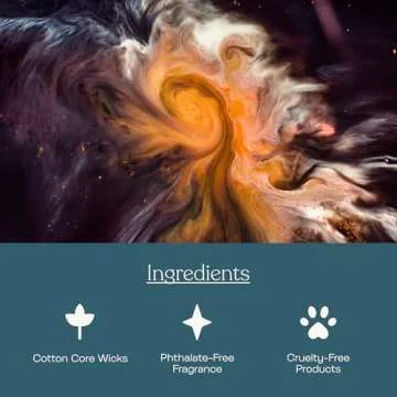 Anecdote 'Astrological Storming' Coconut Soy Wax Candle Jar | Premium Hand Poured & Long Burning | Sandalwood & Incense Scent | Phthalate-Free | for Home, Office, Gift - 7.8 Oz