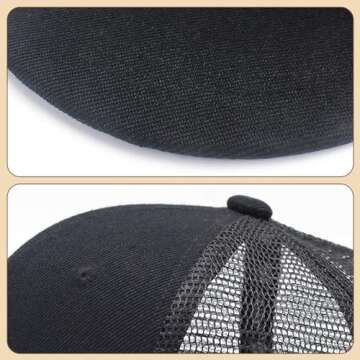 Personalized Baby Baseball Cap with Mesh - Toddler Black Baseball Hat Infant Baseball Cap Baby Ball Cap Toddler Hat Kids Baseball Cap