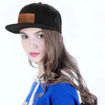 Personalized Baby Baseball Cap with Mesh - Toddler Black Baseball Hat Infant Baseball Cap Baby Ball Cap Toddler Hat Kids Baseball Cap