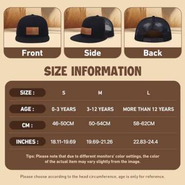 Personalized Baby Baseball Cap with Mesh - Toddler Black Baseball Hat Infant Baseball Cap Baby Ball Cap Toddler Hat Kids Baseball Cap