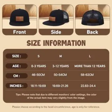 Personalized Baby Baseball Cap with Mesh - Toddler Black Baseball Hat Infant Baseball Cap Baby Ball Cap Toddler Hat Kids Baseball Cap