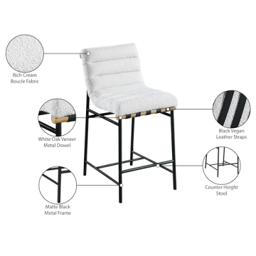 Affordable Boucle Counter Stool for Modern Living