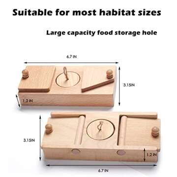 Boomcat Enrichment Foraging Toys,Puzzle Toys for Small Animals,Small pet Interactive Mental,Hide Treats Puzzle Game Hamster,Rabbit,Bunny,Rat,Guinea Pig,Chinchilla,Consume Energy and Relieve Boredom