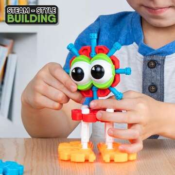 KID K'NEX - Build A Bunch Set ‚ 66 Pieces, Preschool STEM Building, Kid Construction Set, Creative...