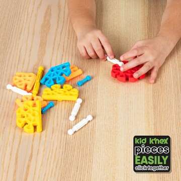 KID K'NEX - Build A Bunch Set ‚ 66 Pieces, Preschool STEM Building, Kid Construction Set, Creative Play‚ Ages 3+