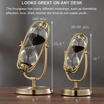 SuLiao Elegant 60 Minutes Hourglass Sand Timer for Home & Office
